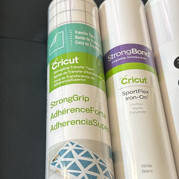 Cricut Bundle SportFlex Iron-On Heat Transfer Vinyl & Transfer Tape 3 Rolls - Picture 6 of 6